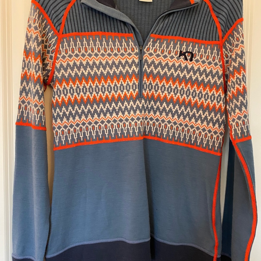 Kari Traa Silja 1/4 Zip Wool Baselayer Top NWOT Sz M